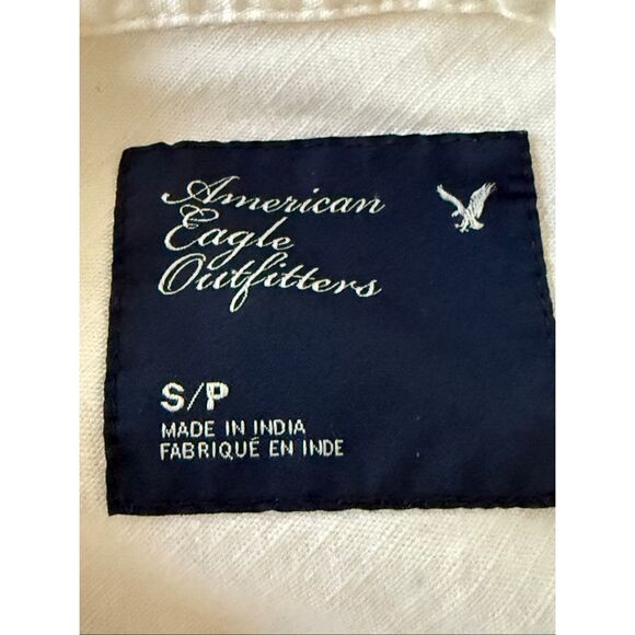 American Eagle Outfitters White Western Snap Button Shirt – Women’s P Small - Picture 5 of 10